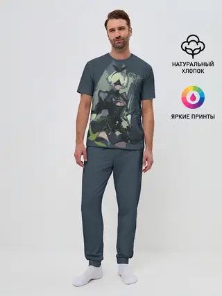 Мужская пижама с брюками / nier automata