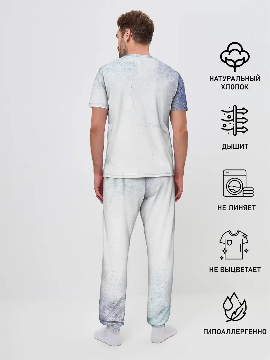 Мужская пижама с брюками / Стена Аста Чёрный клевер