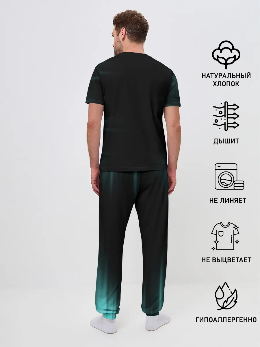 Мужская пижама с брюками / Зора Идеаре Чёрный клевер