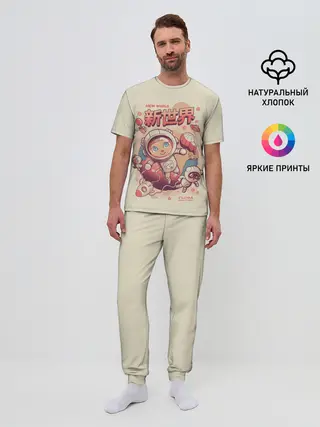 Мужская пижама с брюками / Space Crossing