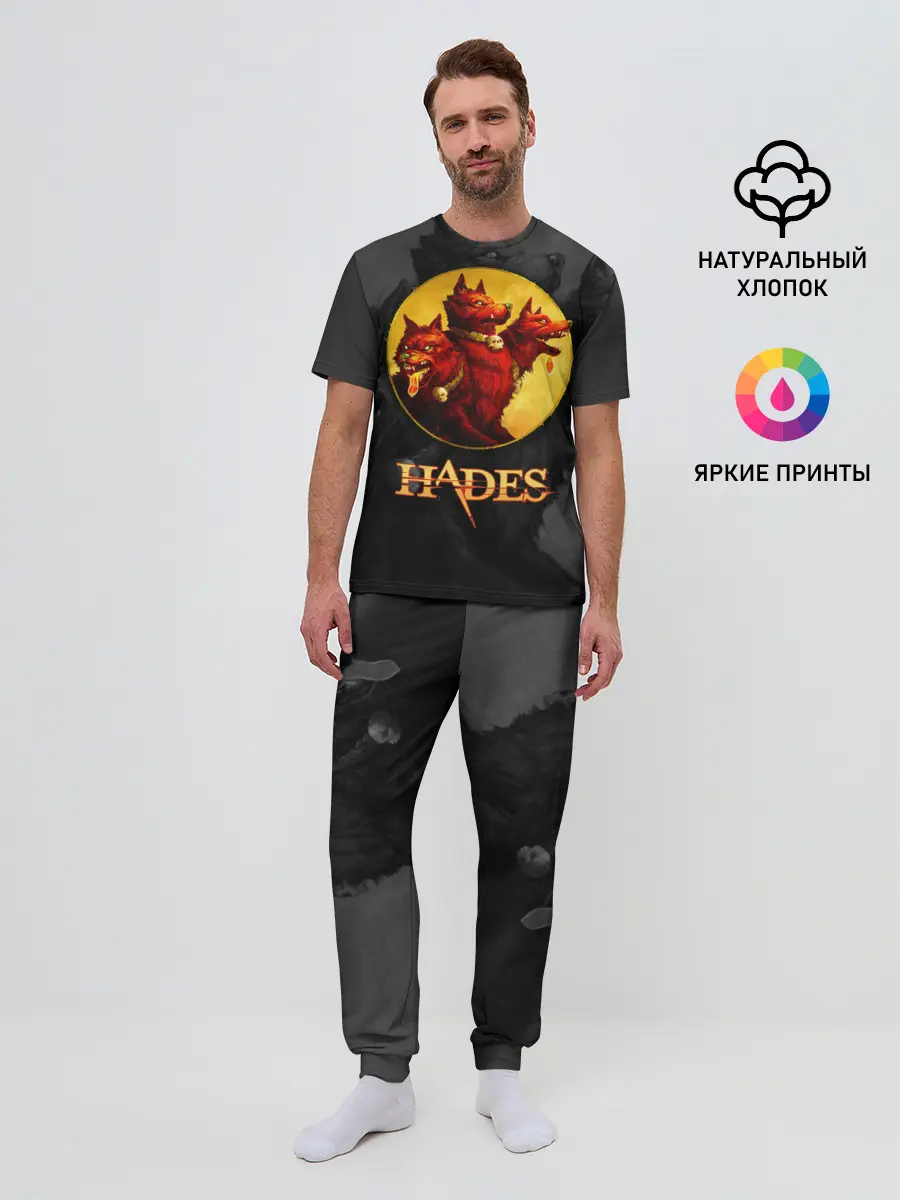 Мужская пижама с брюками / Hades wolf