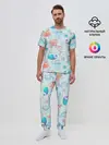Мужская пижама с брюками / Морские жители