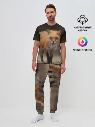 Мужская пижама с брюками / Хитрая лисица