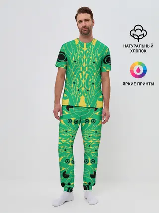 Мужская пижама с брюками / Пришелиц
