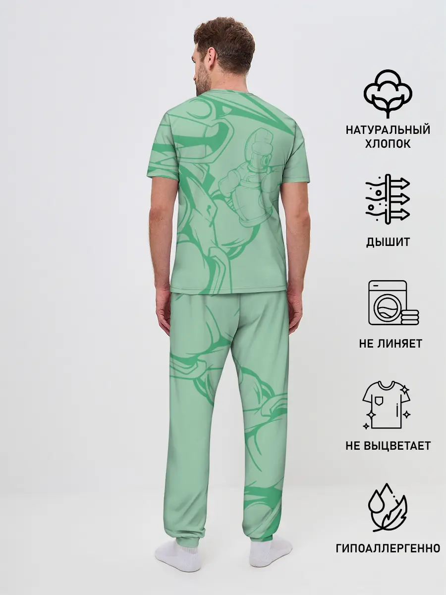 Мужская пижама с брюками / Люблю граффити