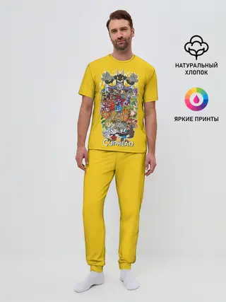 Мужская пижама с брюками / CupHead Family