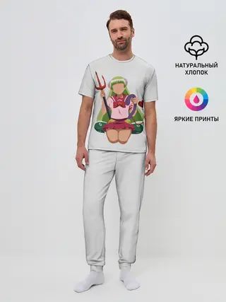 Мужская пижама с брюками / Clara Valac Minimalistic