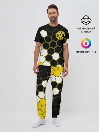 Мужская пижама с брюками / ФК БОРУССИЯ / FC BORUSSIA