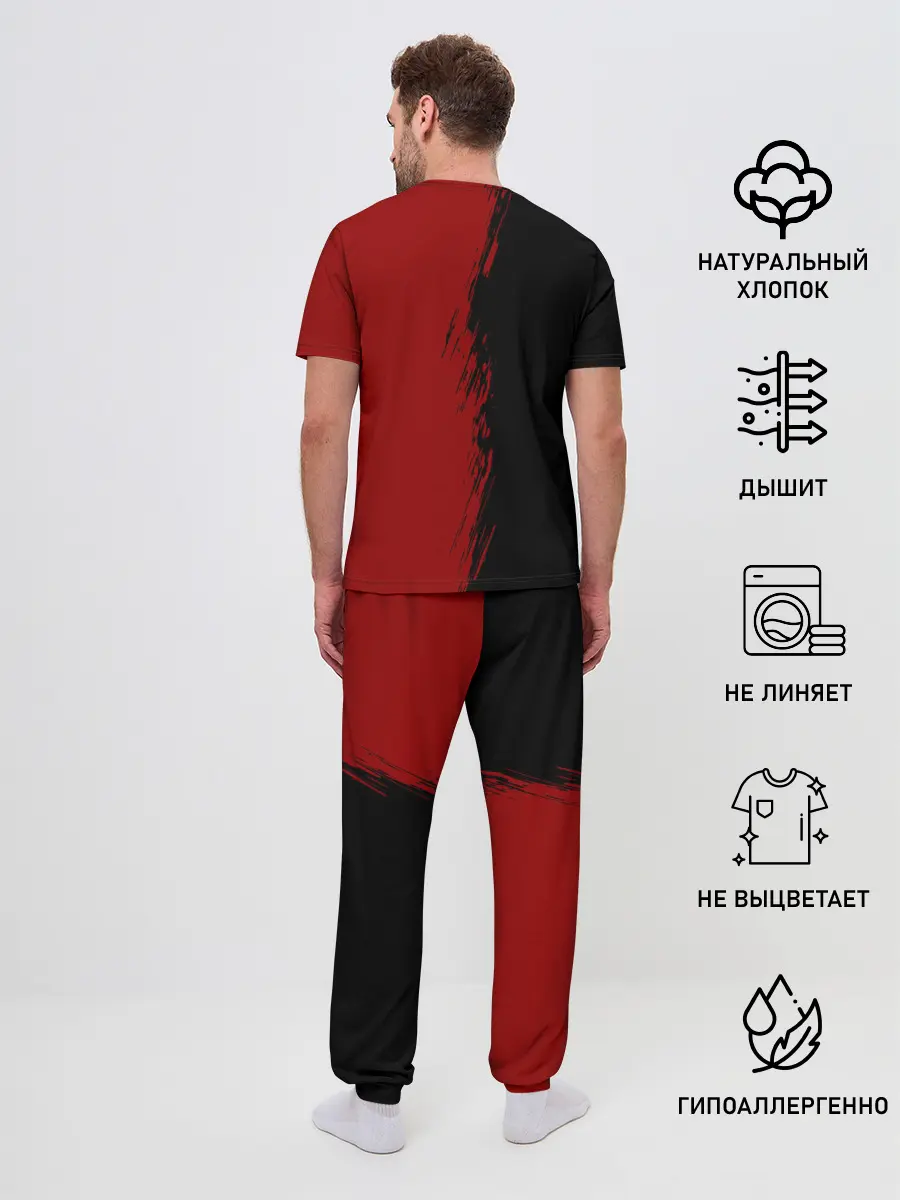 Мужская пижама с брюками / Аста | Юно Чёрный клевер