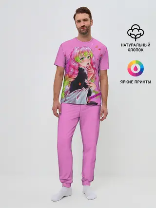 Мужская пижама с брюками / Столп любви клинок демонов 2