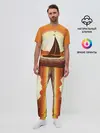 Мужская пижама с брюками / Кораблик на закате