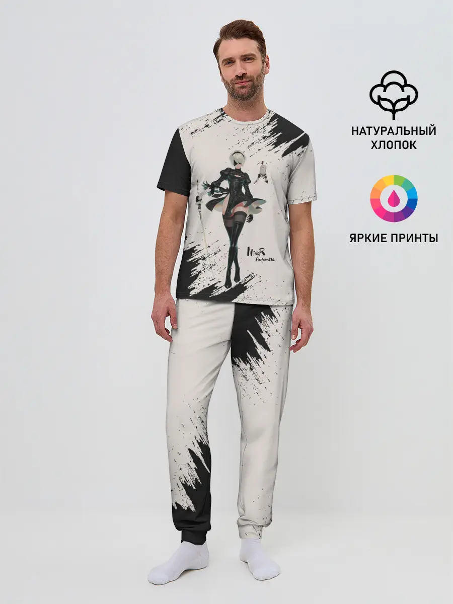 Мужская пижама с брюками / Ниэр | Nier Automata