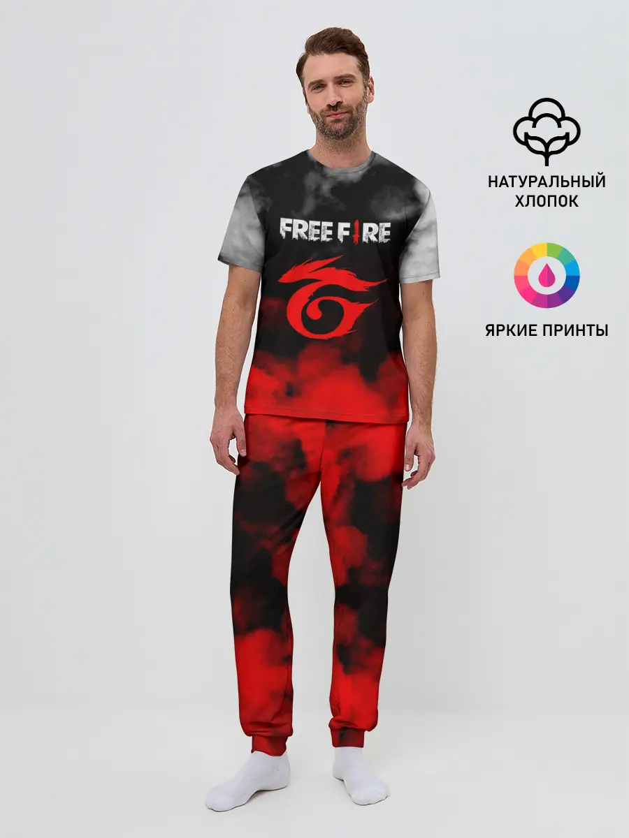 Мужская пижама с брюками / GARENA FREE FIRE / ГАРЕНА ФРИ ФАЕР.