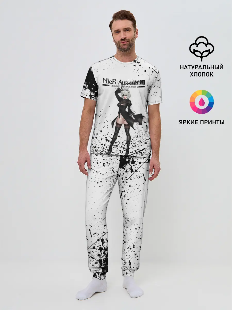 Мужская пижама с брюками / Nier Automata | YoRHa