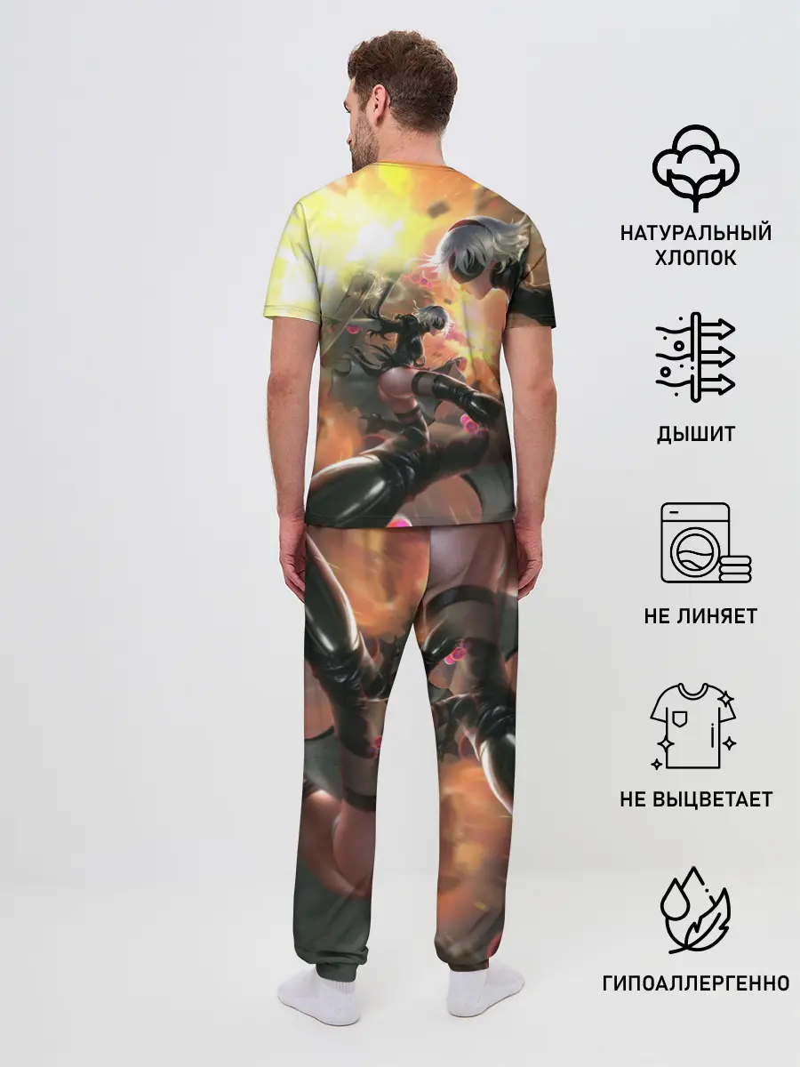 Мужская пижама с брюками / 2B | Nier Automata