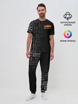 Мужская пижама с брюками / KTM MOTORCYCLES / КТМ МОТОЦИКЛЫ