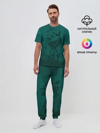 Мужская пижама с брюками / Русалка