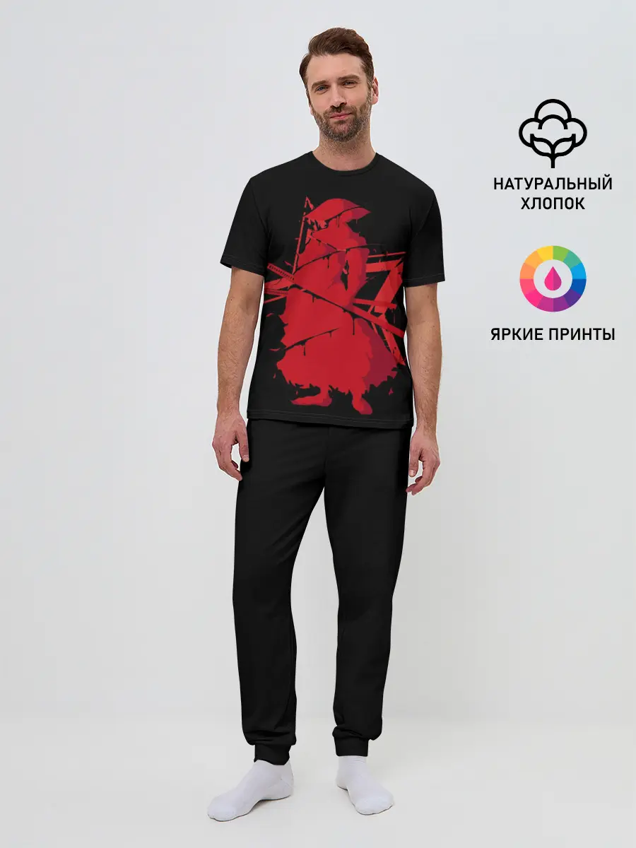 Мужская пижама с брюками / Самурай