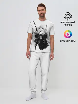 Мужская пижама с брюками / 2B | Nier Automata