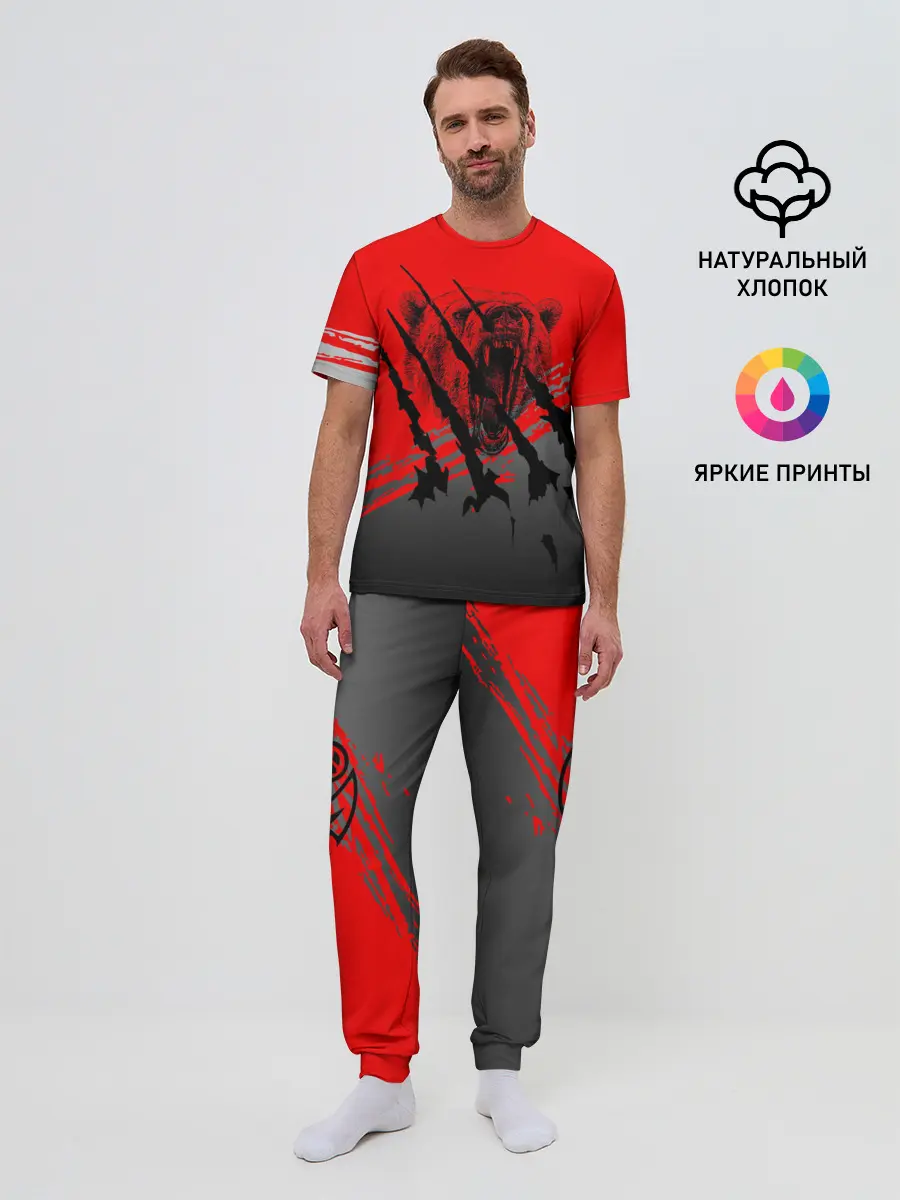 Мужская пижама с брюками / Славянские символы