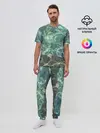 Мужская пижама с брюками / Морская вода с камнями