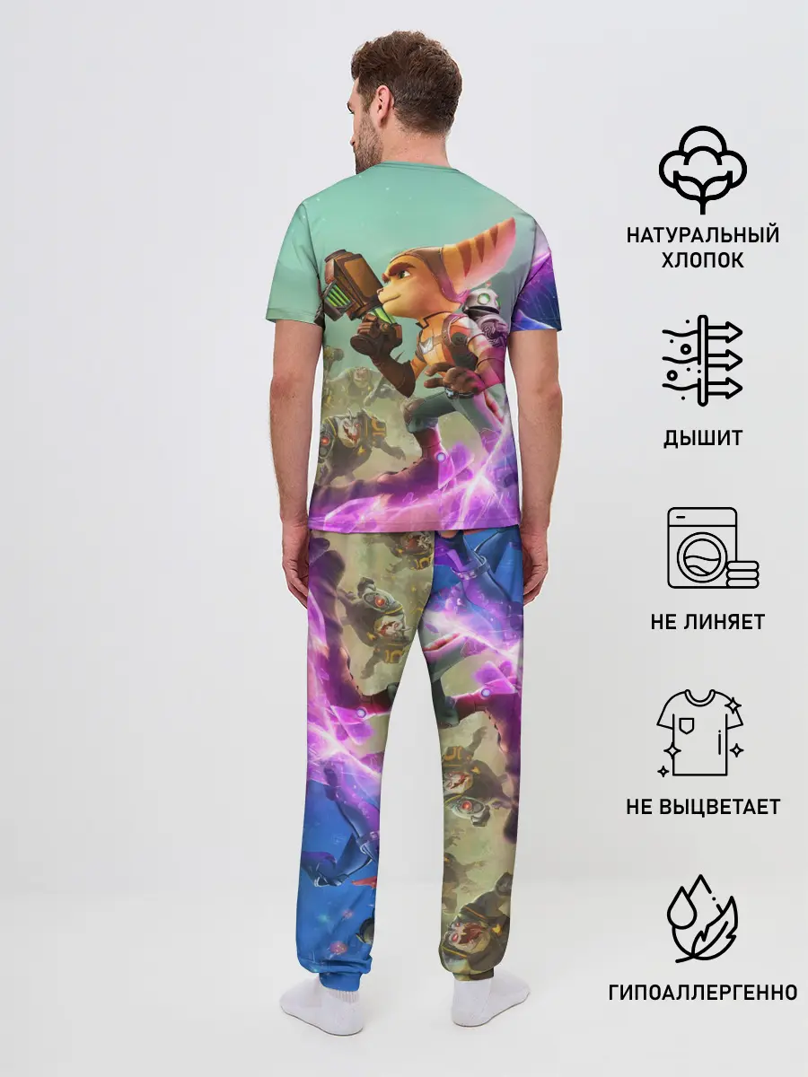 Мужская пижама с брюками / Ratchet & Clank: Rift Apart