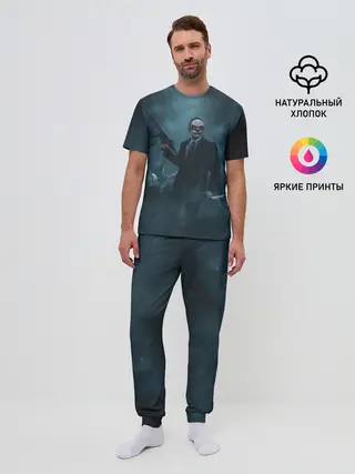 Мужская пижама с брюками / Chains