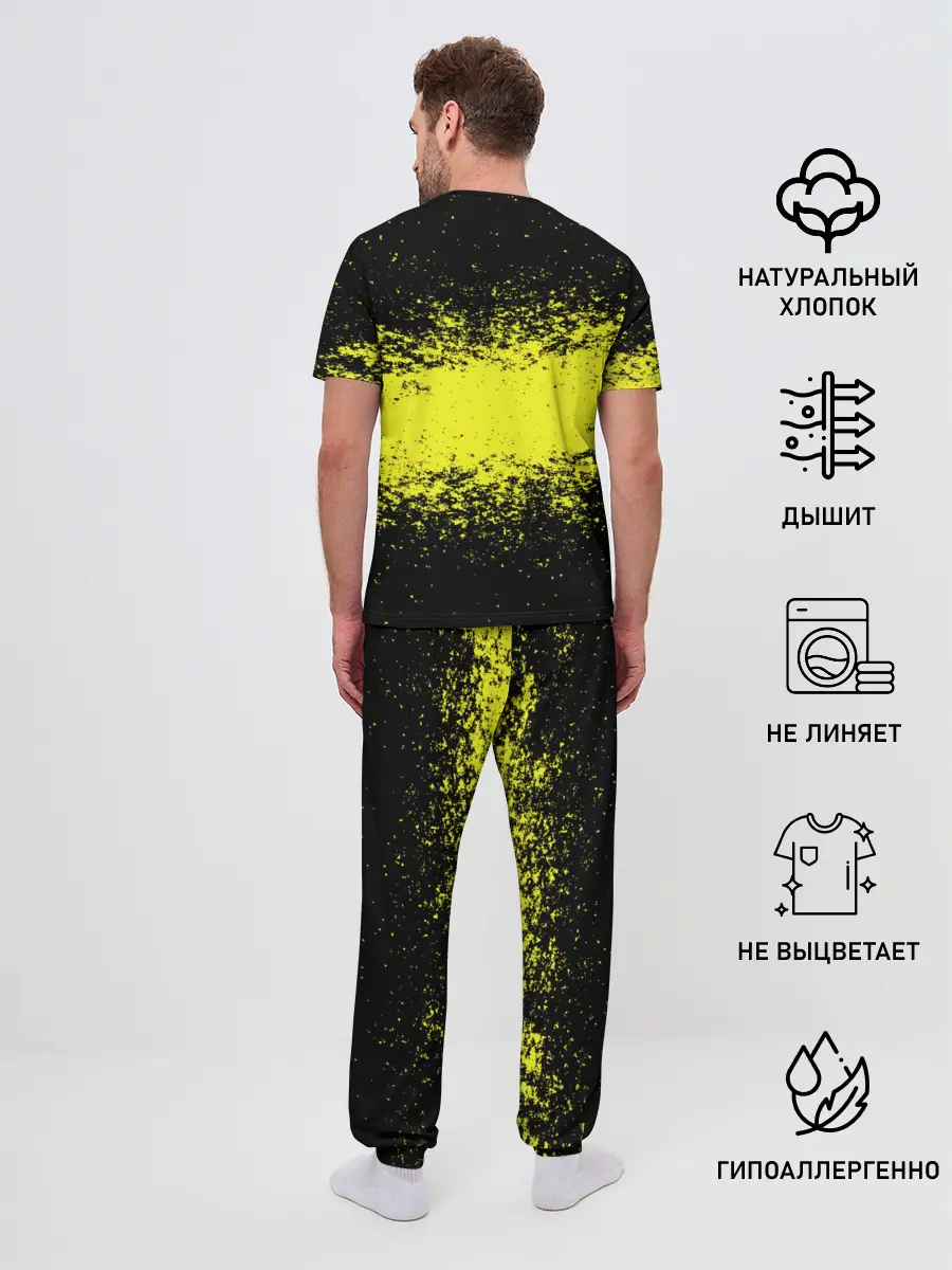 Мужская пижама с брюками / Neon Abyss