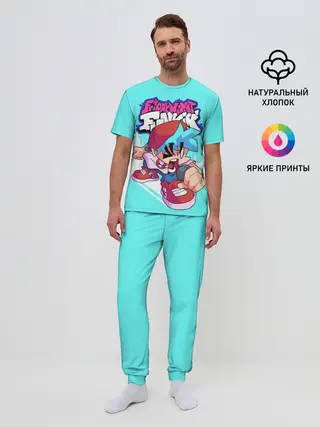 Мужская пижама с брюками / FNF Boyfriend
