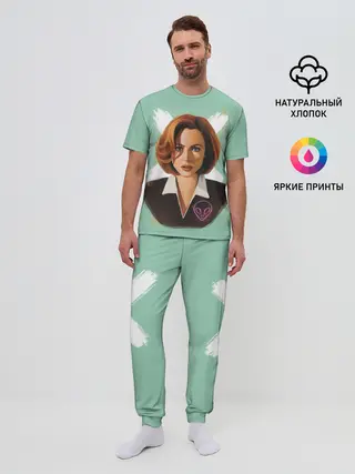 Мужская пижама с брюками / Дана Скалли