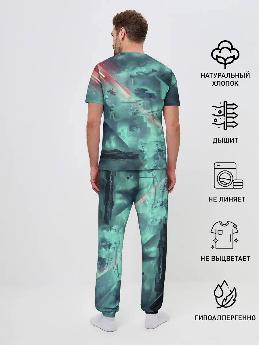 Мужская пижама с брюками / Баттлфилд 2042