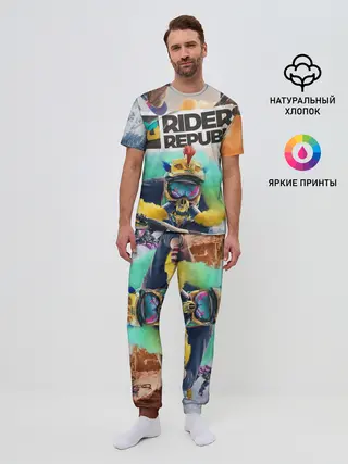 Мужская пижама с брюками / Riders Republic