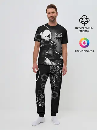 Мужская пижама с брюками / 2B Nier: Automata