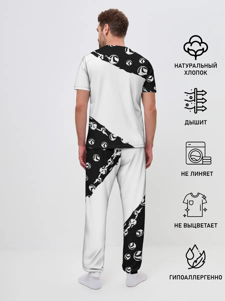 Мужская пижама с брюками / ВОЛЕЙБОЛ!! семь персонажей