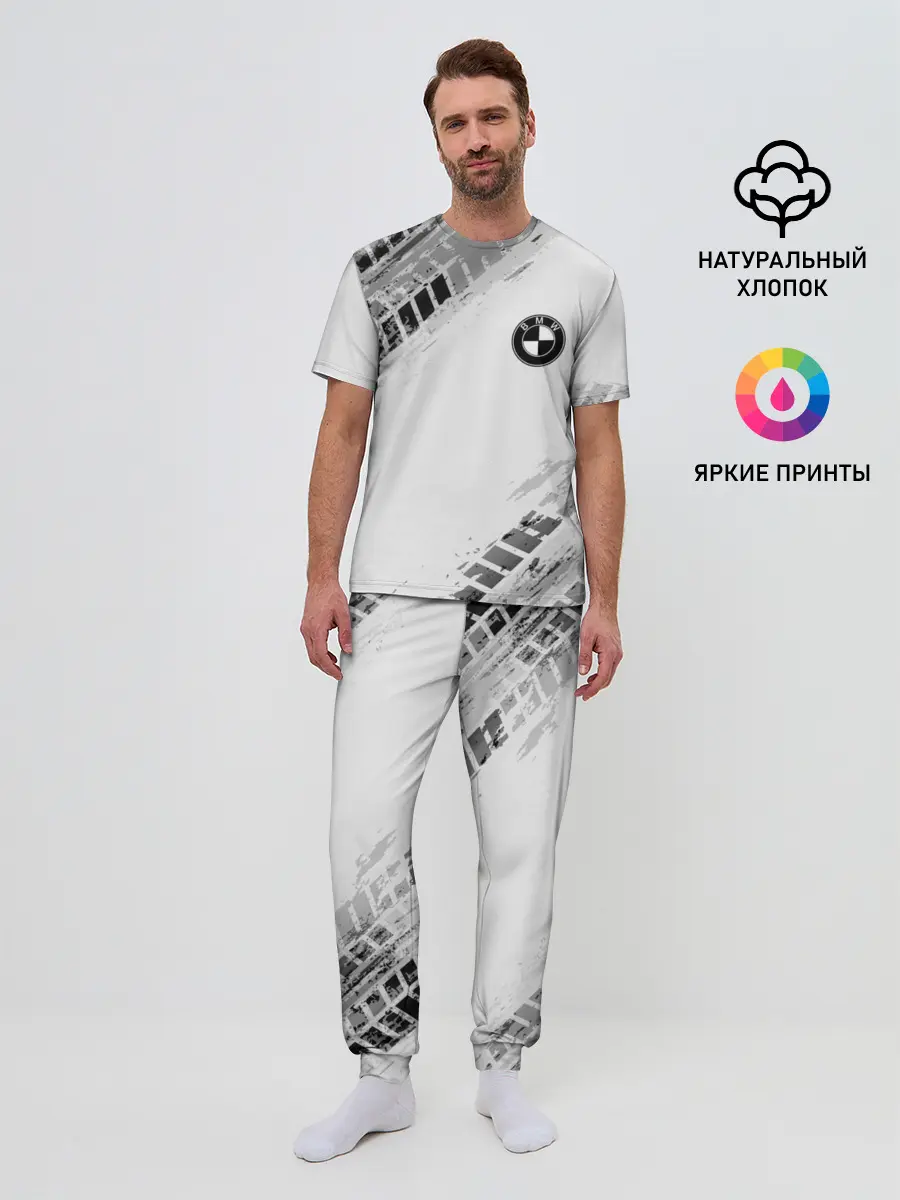 Мужская пижама с брюками / BMW ПРОТЕКТОР ШИН