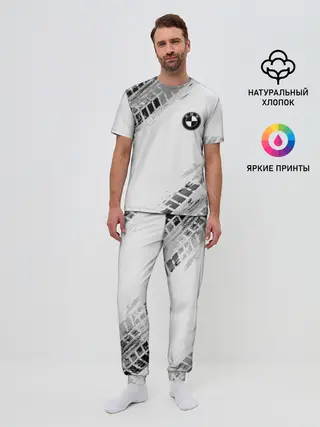 Мужская пижама с брюками / BMW ПРОТЕКТОР ШИН