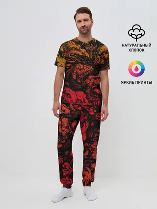 Мужская пижама с брюками / Grotesque animals