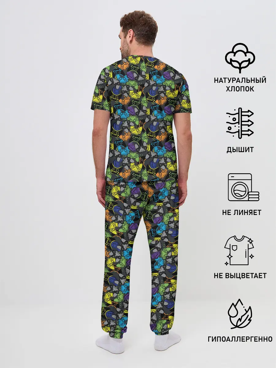 Мужская пижама с брюками / Геймер