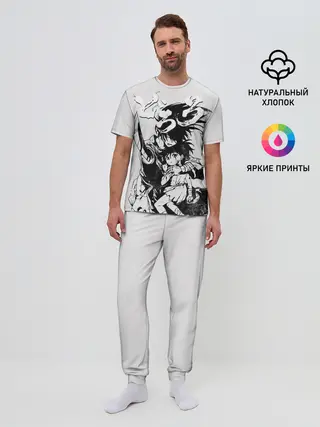 Мужская пижама с брюками / Хяккимару и Дороро