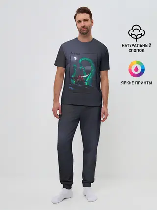 Мужская пижама с брюками / Кракен