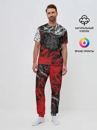 Мужская пижама с брюками / Викинги