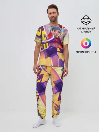 Мужская пижама с брюками / Knockout City