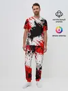 Мужская пижама с брюками / БЕРСЕРК краска брызги