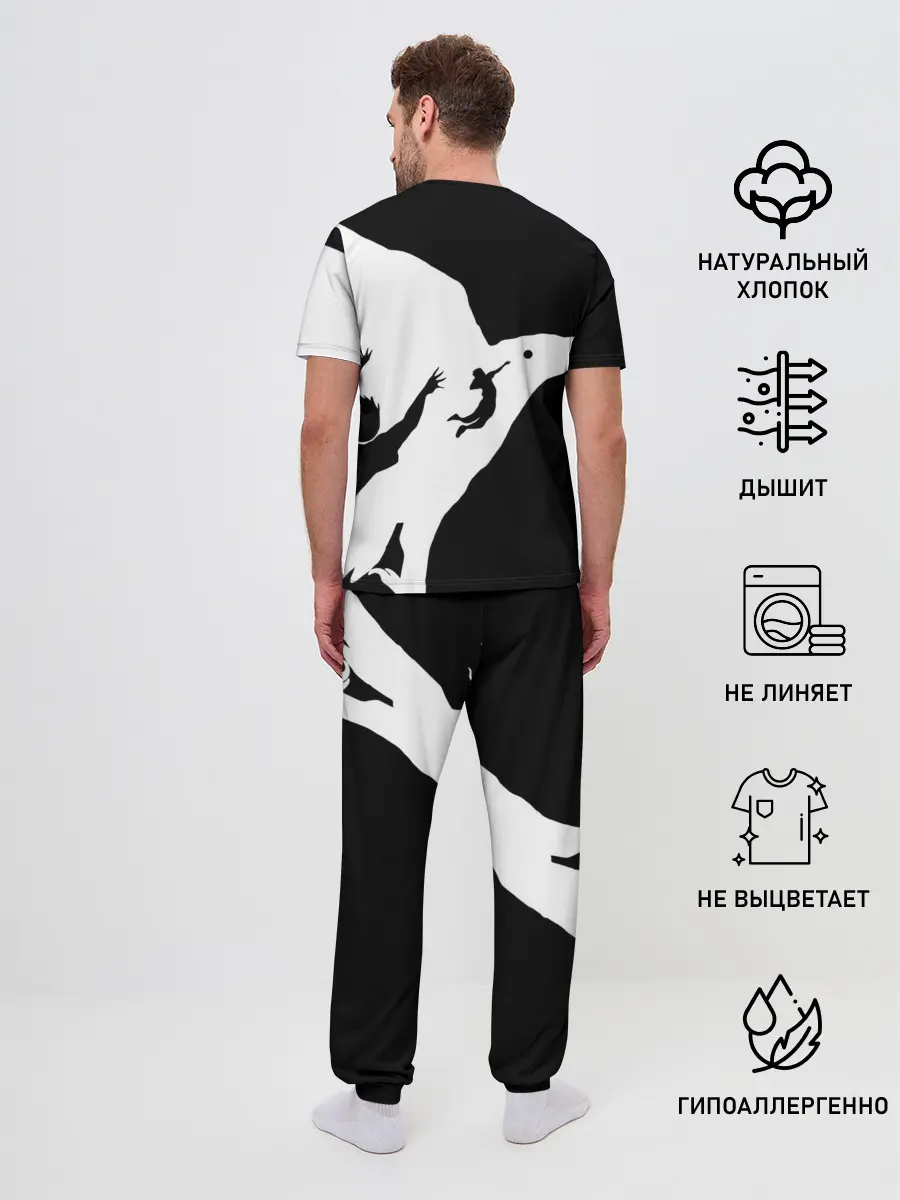 Мужская пижама с брюками / Ворон Карасуно Haikyu!!