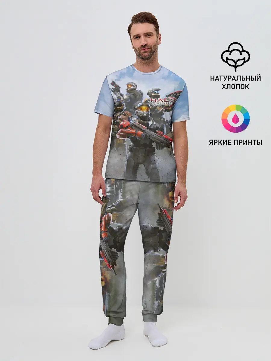 Мужская пижама с брюками / Halo Infinite
