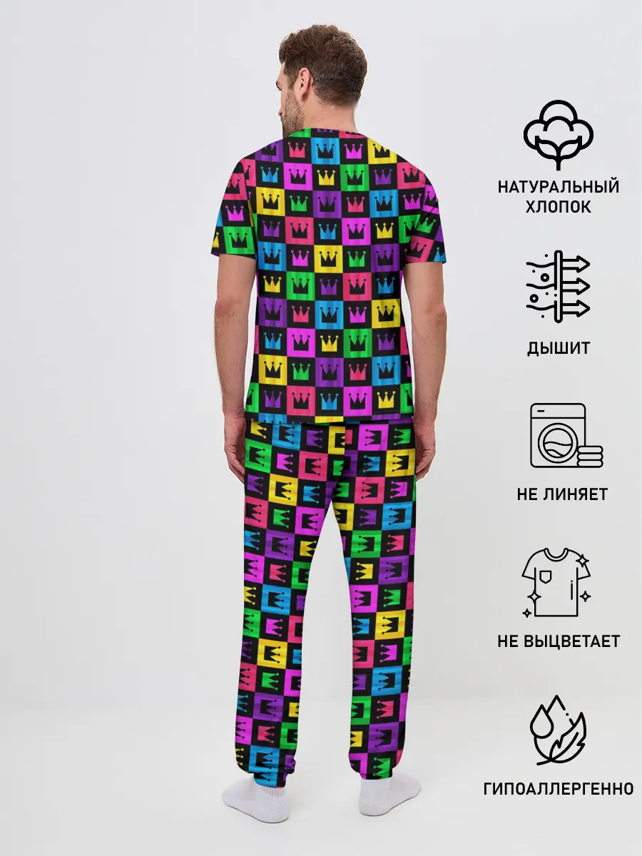 Мужская пижама с брюками / Король