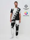Мужская пижама с брюками / Черно Белое пианино