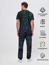 Мужская пижама с брюками / Матрица 3D
