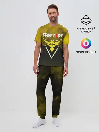 Мужская пижама с брюками / FREEFIRE | YELLOW SMOKE
