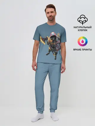 Мужская пижама с брюками / Pyro